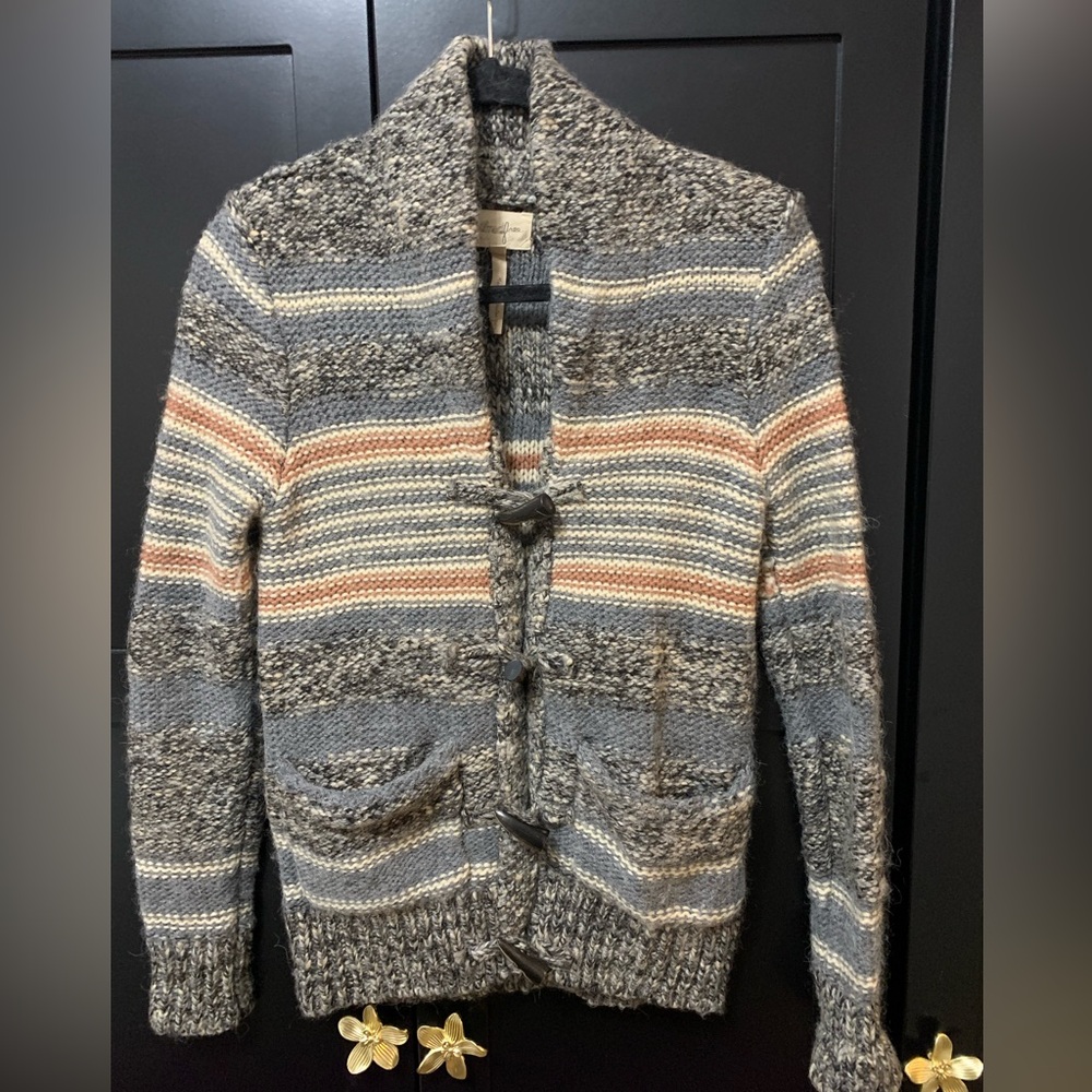 Wilfred XXS Striped Cardigan Grandpa Core Cabincore Scandi Girl Wool